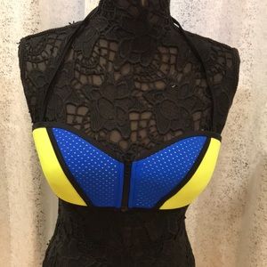 PINK Convertible Zip-Front Bikini Top